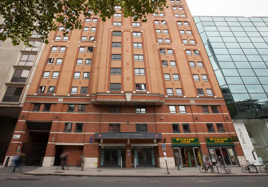 An exterior view of the High Holborn Residence accommodation building at LSE